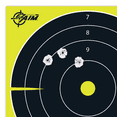 thumbnail image 4 of Ez Aim Splash Reactive Paper Shooting Targets, Bullseye, 8"W X 8"H, 25-Pack, Black/Chartreuse, 4 of 6