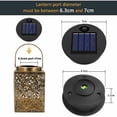 thumbnail image 3 of Replacement Solar Light Top, Outdoor Hanging Lantern Light Solar Light Parts, High-Efficiency Solar Powered, Automatic Switch, Easy Operation, Waterproof IP44, Long Working Hours,, 3 of 6