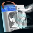 thumbnail image 4 of Ventilador USB, ventilador de pulverización de agua, ventilador refrigerado por agua, ventilador de escritorio pequeño con pulverización de niebla, rendimiento de primer nivel, 4 of 10