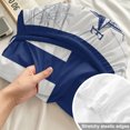 thumbnail image 4 of Twin XL Size Fitted Sheet Set - Nautical Navy 2 Piece Bedding Sets 16" Deep Pocket Fitted Sheet with 1 Pillowcases, Blue Lighthouse Boat Compass Ocean Brushed Microfiber Hotel Luxury Bed Sheets, 4 of 9