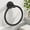 Black, variant on Towel Ring Wall Mounted, Bathroom Hardware Accessories, Stainless Steel Round Towel Holder, Brushed Nickel Finish for Bathroom and Kitchen