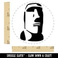 thumbnail image 2 of Easter Island Statue Stone Head Monument Self-Inking Rubber Stamp Ink Stamper - Red Ink - Small 3/4 Inch, 2 of 7