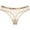 Khaki, variant on Women's Briefs and Thongs Elegant Net Panties with Printed Letters Low Rise Seamless Underwear for Everyday Comfort and Fit Brown M