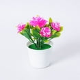 thumbnail image 4 of Zhuge 1 pieza de planta de simulación en maceta, plantas pequeñas falsas en maceta, mini plantas artificiales de escritorio (A27), 4 of 4