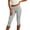 Gray, variant on JnLxul Capri Leggings for Women Elastic Waist Slim Fitting Stretchy Side Split Casual Trendy Workout Yoga Pants Capris(Medium,Gray)