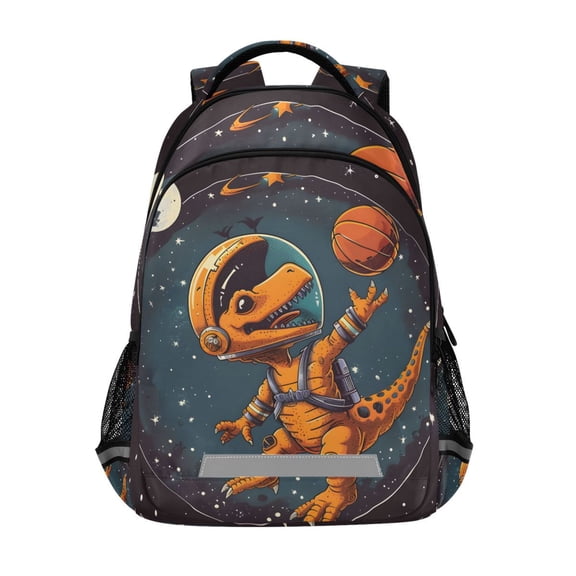 ALAZA Space Dinosaur Backpack Elementary School Bag Bookbag Travel Rucksack