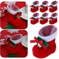 thumbnail image 4 of 7 Uds Navideña Botas Papá Noel Regalo para Fiesta en Casa Roja, 4 of 7