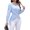 Blue, variant on Women'S Striped Summer Shirt Thin Light-Weight Blouse Office Elegant Long Sleeve Top for Women S