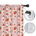 thumbnail image 4 of Blackout Kids Curtains,Pink Cow Strawberry Pattern Childrens Insulated Curtains Set Of 2,Bedroom Essentials,Toddler Room Decor 42x54in(106x137cm), 4 of 5
