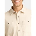 thumbnail image 4 of George Men's and Big Men's Brushed Knit Button Down Shirt, Sizes S-3XL, 4 of 5