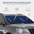thumbnail image 4 of Sikiie Sparkling Blue Glitter Print Foldable Car Windshield Sun Visor, Car Window Sunshade Suitable for Sedan, SUV and Truck Car Accessories-Large, 4 of 6