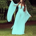 thumbnail image 2 of Ketyyh-chn99 Robes pour Femmes Robe Courte Robe de Fête Robe Droite Unie pour Vacances Robe à Enfiler Robe de Plage Vert,2TG, 2 of 5