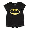 thumbnail image 2 of DC Comics Justice League Batman Newborn Baby Boys Romper and Bucket Sun Hat Newborn to Infant, 2 of 5