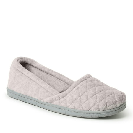 

Dearfoams Women s Katie Microfiber Velour Espadrille Slipper