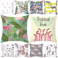 thumbnail image 3 of Koszal Lovely Flamingo Square Throw Pillow Protector Case Cushion Cover Bedding Article, 3 of 7