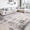 Gray, variant on Tzou 8' x 10' Vintage Machine Washable Area Rugs w/Non-Slip Backing, Retro Low-Pile Carpet for Living Room, Bedroom, Kitchen, Soft, Pet-Friendly