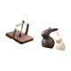 thumbnail image 5 of Servilletero De Cerámica Con Forma De Conejo, Dispensador De Pañuelos, Organizador Con Base De Madera, Estatua De Porcelana, Decoración De Pascua Para Cocina, Oficina, Comedor, Mesa, Hogar Y, 5 of 8