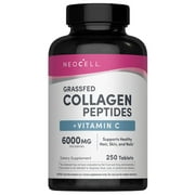 Gassfed Collagen Peptides + Vitamin C | 250 Tablets for Men and Women | by NeoCell