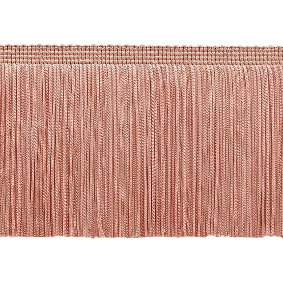 4" (10cm) Chainette Fringe Trim # CF04,, Rose Pink #07 (Rose Pink) 5 Yards (15 ft/4.5m)