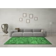 thumbnail image 3 of Ahgly Company Machine Washable Indoor Rectangle Oriental Emerald Green Industrial Area Rugs, 5' x 7', 3 of 4