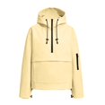 thumbnail image 4 of Women's Half Zip Hooded Windproof Jacket, Oversized Loose Fit Anorak with Drawstring Hood & Hem, Side Hand Pockets, Lightweight Outdoor Pullover Rain Coat for Daily Wear, 4 of 4