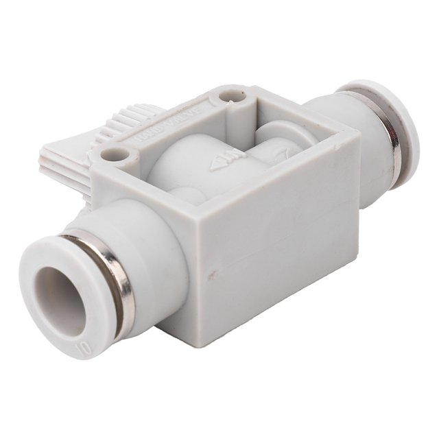 Valve, Zinc Alloy Material Practical Shut-Off Valve, Convenient Switch Plastic For High PressureResistance Pneumatic Automatic Equipments 10mm