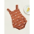 thumbnail image 3 of Toddler Baby Girls Boys Romper, Sleeveless Backless Sun/Diamond Printed Bodysuit, 3 of 9