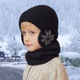 thumbnail image 2 of CSChome Girls Hat Scarf Set Children Hat Scarf Set - Printed Thickened Elastic Warm Non-Slip Soft Dome, 2 of 7
