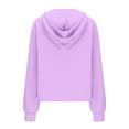 thumbnail image 6 of Hessimy Womens Oversized Sweatshirts Half Zip Pullover Long Sleeve Quarter Zip Hoodies Teen Girls Fall Y2K Clothes(Z07-Light Purple,M）, 6 of 6
