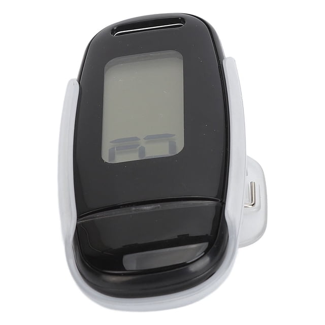 Podómetro Simple Paso Simple, Pantalla De Pantalla LCD Grande Portátil USB Recargable Contador De Pasos Con Cordón Para Mujeres Niños Niños