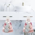 thumbnail image 6 of Hanging Towels 2 Pcs, Dish Towels Cute Elephant Greeting Absorbent Hand Towels with Hanging Loop Washcloth for Bathroom Kitchen, 6 of 6