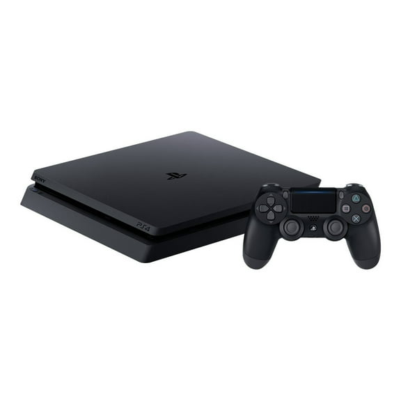 Sony PlayStation 4 Slim 500GB with Wireless Controller, Black, (Refurbished)
