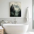 thumbnail image 6 of Canvas Wall Art, Black Forest Framed Canvas Prints for Living Room Office, Nature Mountain Pine Tree Vintage Large Gallery Wrapped Wall Decor for Home Office, Gifts, 16"x24" Ship Next Day, 6 of 9