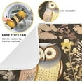 thumbnail image 2 of Vintage Owls Dish Drying Mat, Absorbent Microfiber Pad Protector For Kitchen Counter Top Mat Dish Drainboard 18x24in Home Decor, 2 of 7