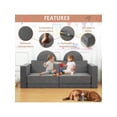 thumbnail image 4 of Para niños' play couch - 8-piece modular para niños pequeños sofa para playroom y nursery, convertible con removable cover, 4 of 8