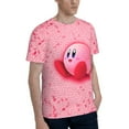 thumbnail image 4 of Unisex Kirby 3d Graphic Print Shirts For Mens Womens Casual Short Sleeve Tee Shirts Top, 4 of 7