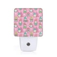 thumbnail image 1 of Fotbe pink Holiday Joy Luz Nocturna LED, Luz de Noche con Sensor de Luz Natural de Anochecer a Amanecer, Se Enchufa a la Pared, Blanco Cálido 0.5W-UK, 1 of 7