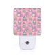 thumbnail image 1 of Fotbe pink Holiday Joy Luz Nocturna LED, Luz de Noche con Sensor de Luz Natural de Anochecer a Amanecer, Se Enchufa a la Pared, Blanco Cálido 0.5W-UK, 1 of 7