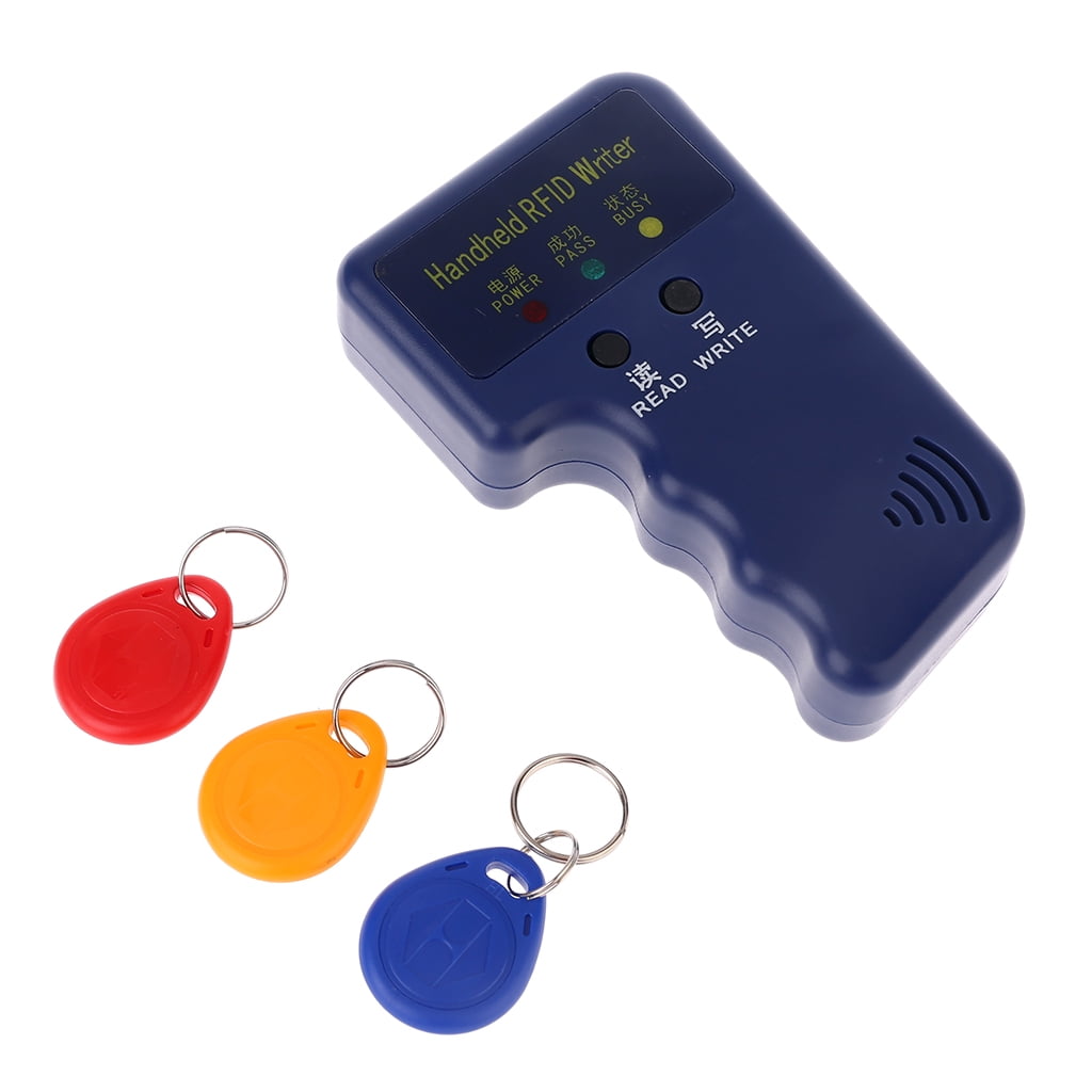 Keys EM4305 T5577 Rewritable ID Keyfobs Tag Card 125KHz RFID Duplicator Reader 