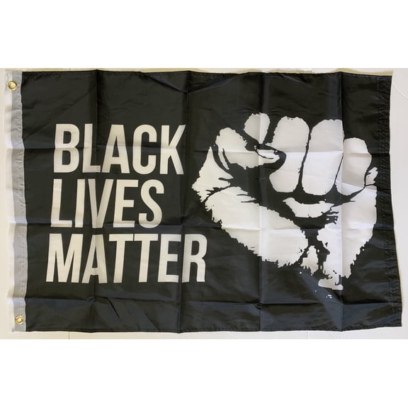 Black Lives Matter Militant Fist 2'X3' Flag Rough Tex® 68D Nylon