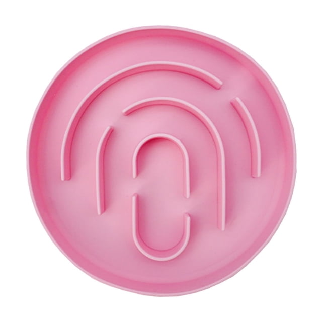 Bol Interactif pour Animaux de Compagnie Rond en Silicone Anti-Déversement pour Chats et Petits Chiens Usage Intérieur