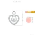 thumbnail image 3 of Angara Natural Diamond Necklace - Diamond Heart Pendant with Infinity Loop in Platinum for Women, 3 of 8