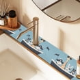 thumbnail image 2 of Yayeee Faucet Mat for Kitchen Sink 30" Diatomite Long Splash Guard Pad, Pirate Animals, 2 Pack, 2 of 7