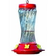 thumbnail image 1 of Swirl Glass Hummingbird Feeder 16 Ounce Red NA35225, 1 of 1