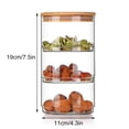 thumbnail image 3 of Bocal en Verre,Bocaux de Rangement en Verre à Étages Bocaux de Rangement en Verre Bocal en Verre à Étages Optimisé pour l'Excellence, 3 of 8