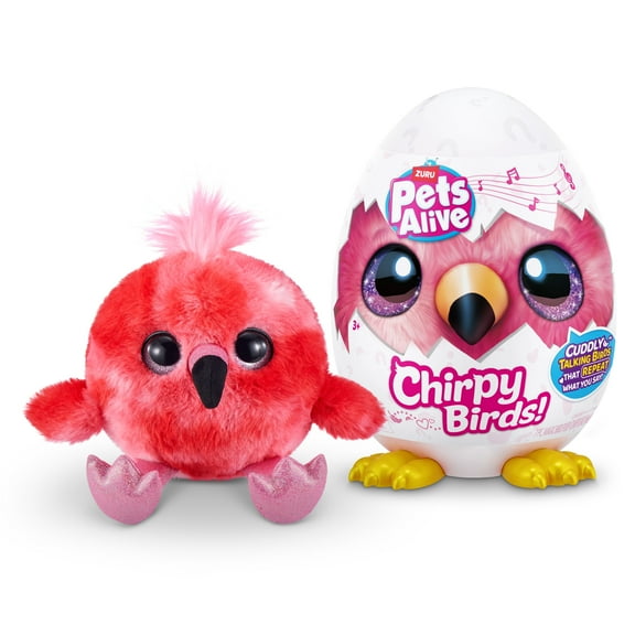 Pets Alive Chirpy Birds  Electronic Robot Toy, Interactive Unboxing Plush Toy by ZURU