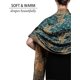 thumbnail image 5 of Reversible Paisley Pashmina Rave Scarf, Shawls and Wraps for Evening Dresses, Exotic Indian Scarves for All Season Dark Seagreen Ref: 6791, 5 of 5