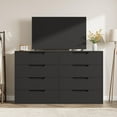 thumbnail image 3 of 55 inch Wide Farmhouse TV Stand, Entertainment Center with 8 Drawers for 75 inch TVs, Wooden Storage Cabinet for Living Room & Bedroom, 3 of 7