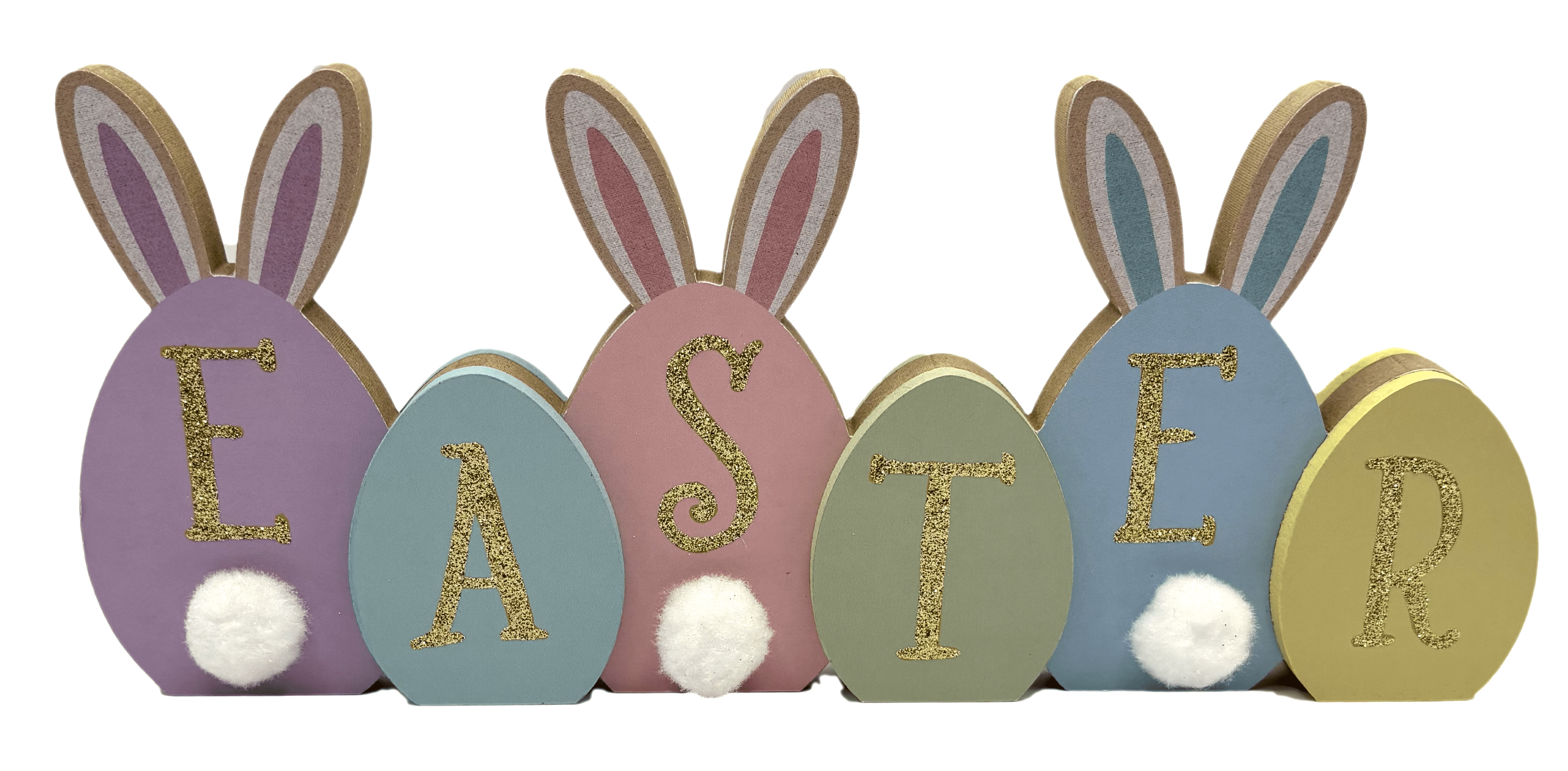 Way To Celebrate! 11.81 in Easter Décor Sign Brings Color and Festive Charm to Your Spring Displays
