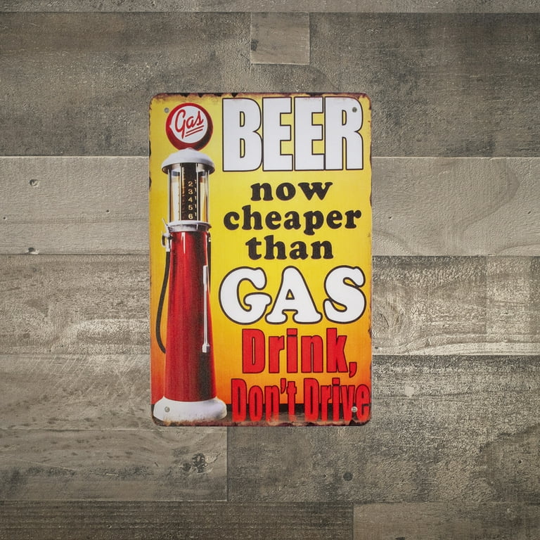 Novelty Metal Beer Than Cheaper Gas Sign Wall Art Garage Man Cave Bar Pub Decor Novelty Metal Beer Than Cheaper Gas Sign Wall Art Garage Man Cave Bar Pub Decor